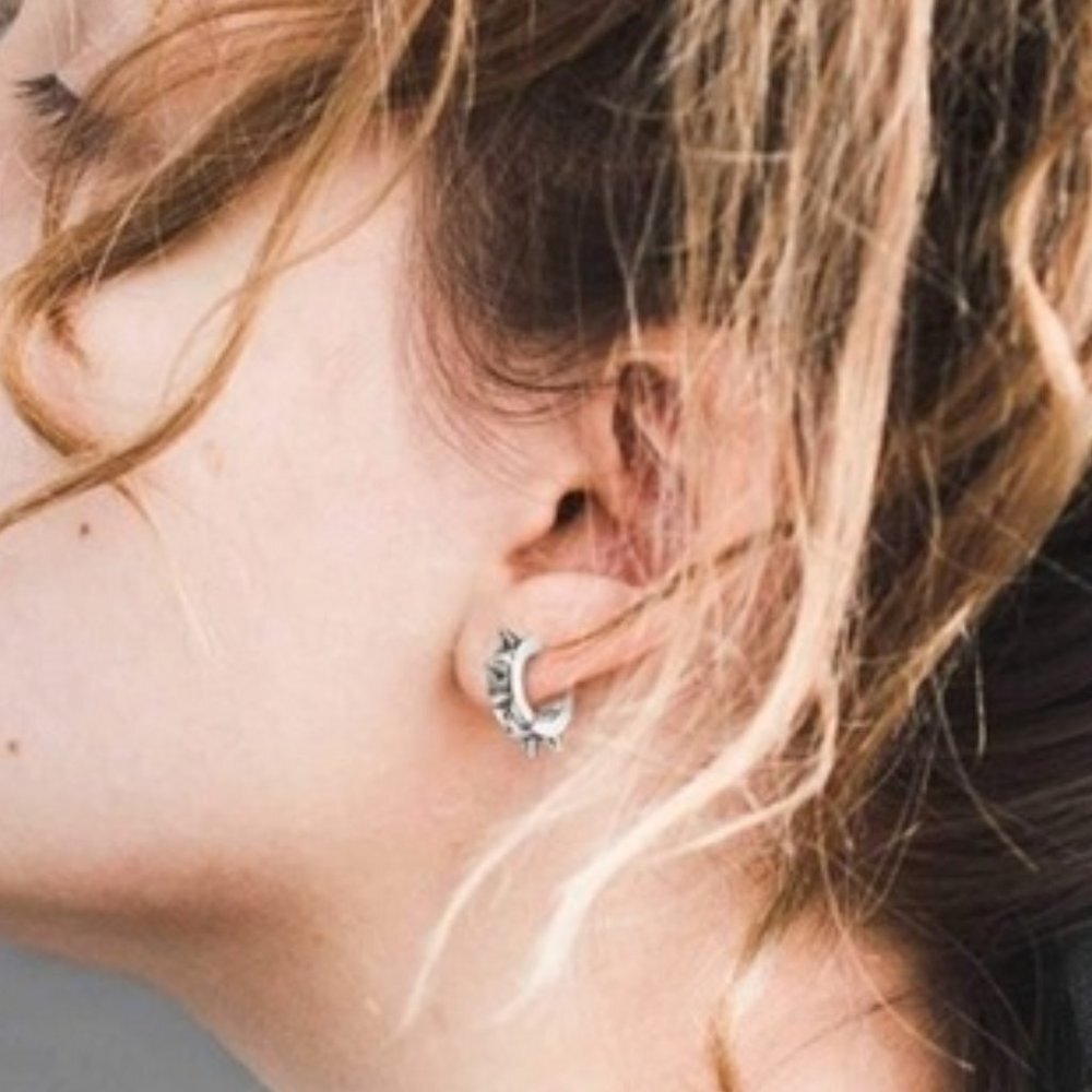 3 Pairs Set Spike Punk Earring